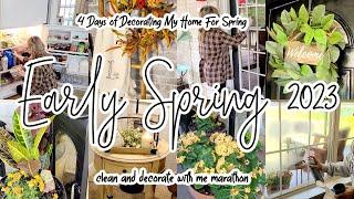 *NEW* SPRING CLEAN AND DECORATE WITH ME MARATHON // SPRING DECORATING IDEAS // ROBIN LANE LOWE