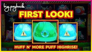 HUFF N' PUFF HIGHRISE! This Slot Looks AMAZING! [First Look Demo]