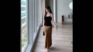 [에이진] 언발 슬립 나시 #여름코디 #fashion #가성비룩 #데일리룩 #패션 #ootd #민소매 #섹시 #글램 #쿠팡추천 #바캉스룩 #동탄 #티셔츠 #러블리 #레이어드