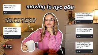 moving to nyc q&a. getting real about budgeting, mental health, living alone, & new york lifestyle