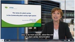 Webinar: the name of a plant variety in the Community Plant Variety Right system (CPVR)