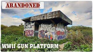 WWII Bofors Gun Emplacement Platform. Waltham Abbey. Essex.