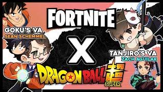 Playing Fortnite x Dragon Ball with Goku's Voice Actor (Featuring Sean Schemmel)