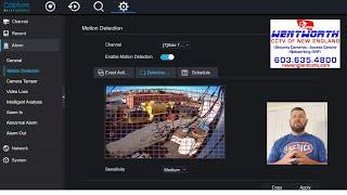 How to Set Up Motion Activated Recording Capture Advanced DVR R2-HDDVR8C2T