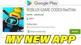 ROBLOX GAME CODES APP-Showcase of my new app -RedTrite