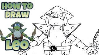 How To Draw LEO | Tales OF The Teenage Mutant Ninja Turtles #tmnt #tmntleo