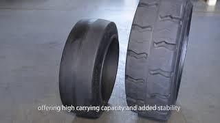 Industrial solid forklift tires