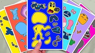 [paper diy] Decorate with Sticker Book  Sheriff Labrador   Babybus #asmr #labrador