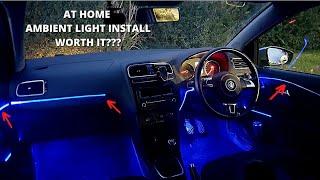 How to install ambient lighting in any car at home