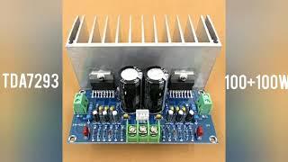 #TDA7293 #AudioAmplifierBoard #100W*2 TDA7293 dual channel power amplifier board