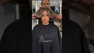Natural Brunette To Blonde Balayage Transformation #shorts