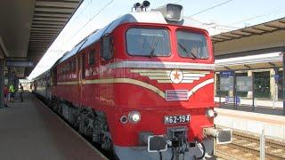 Hungary: MAV Class 628 (M62) diesel loco (no. 628 194 / M62-194) on the Szeged to Bekescsaba line