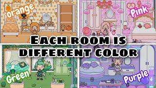 Each room is a different color  Toca boca house makeover  [ Toca Life World ]