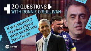 "PHIL TAYLOR IS THE GOAT"  | 20 Questions with Ronnie O'Sullivan  | TNT Sports Snooker