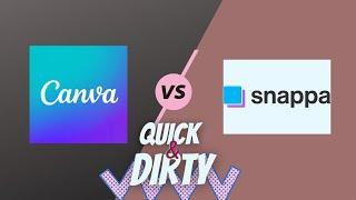 Quick&Dirty Review-Canva VS Snappa--EricaB Writes Smut