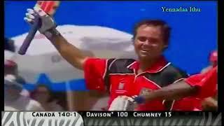 John Davison(canada) stunning cricket in World cup 2003