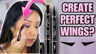 DOES IT CREATE THE PERFECT EYELINER WINGS? IMETHOD BEAUTY WINGED EYELINER STAMP REVIEW AND DEMO
