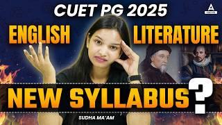 CUET PG English Literature Syllabus 2025  New MA English Syllabus