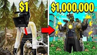 $1 To $1,000,000 TITAN CAMERA MAN! (Roblox)