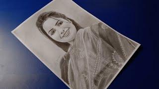 How to make Realistic Pencil Sketch of A girl, Complete Tutorial