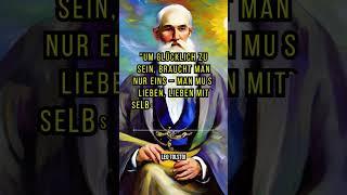 Zitate Leo Tolstoi Glück und Liebe #zitate