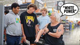 Catching Racist Old Man at Walmart!