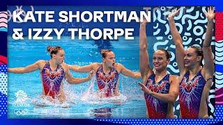 Silver In Paris 2024  | Kate Shortman & Izzy Thorpe's Artistic Swimming Routines | Tokyo 2020