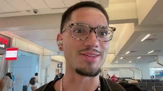 getting black out drunk at the airport