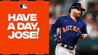 THREE HOMERS on the day for Jose Altuve!