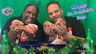 HUGE CORN BEEF SANDWICH MUKBANG /Mr. Corn Beef/mrtv