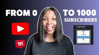 Grow Your YouTube Channel from 0 to 1,000 Subs in Just 4 Weeks!