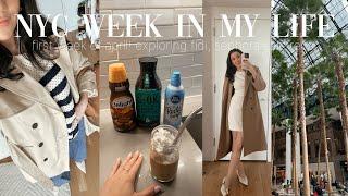 week in my life in the CITY | first week of april, exploring fidi, sephora sale picks + more!