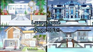 Luxury House ️ props ID's  Sakura school simulator ...