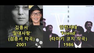 김종서 '절대사랑'(김종서 작곡) 표절아닌 유사성 비교, 안전지대 'Friend' / 불꽃밴드