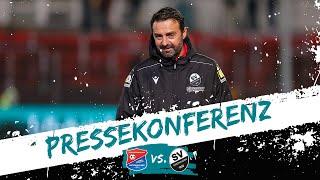 Pressekonferenz nach dem Spiel SpVgg Unterhaching - SV Sandhausen