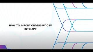 How to import orders by Excel/CSV into PGPrints Fulfillment App