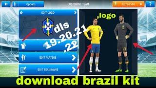 how to download brazil kit dls 17/18/19/20/21/22 and logo.