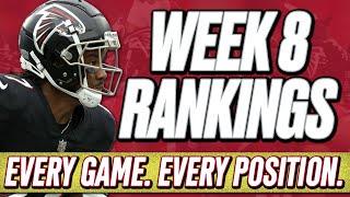 Week 8 Rankings | All Positions & All Games! | 2024 Fantasy Football Advice