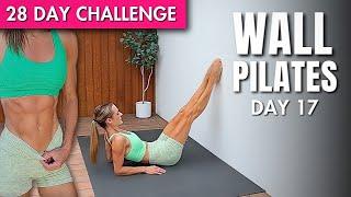 20 Min Wall Pilates Workout for Weight Loss | 28 DAY WALL PILATES CHALLENGE Day 17