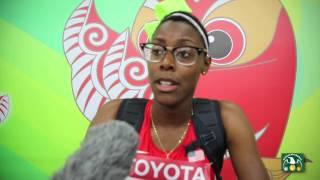 IAAF 2015 World Championships - Shamier Little of USA - talks about her 400mH Heats