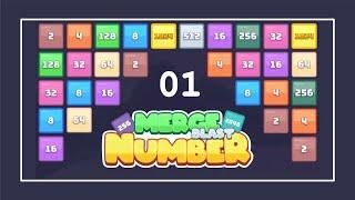 Merge Blast Number | Gameplay pt.01 | New Block Unlocked: 8196