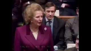 Thatcher Speaks From Back Benches For First Time