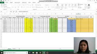 How to make a grading sheet using Microsoft Excel by Danica Mae Calma