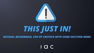 This Just In: Michael Beckerman, CEO of CREtech with some exciting news