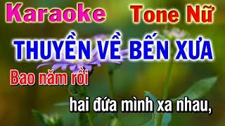 Thuyền về bến xưa karaoke tone nữ | nhạc sống phương hiếu organ