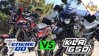 Is the Tenere 700 REALLY better than the NEW KLR650? Comparison