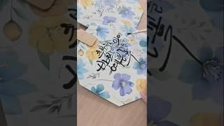 ●부채캘리●나무젓가락캘리루채화