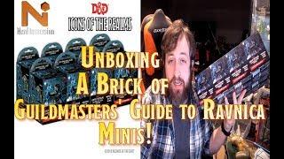 Unboxing a Brick of D&D Icons of the Realms: Guildmasters' Guide to Ravnica Minis! | Nerd Immersion