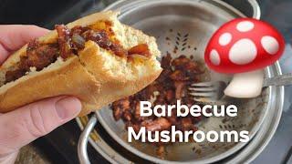 How to Cook Pink Oyster Mushrooms. Barbecue Mushroom Recipe, Pork Substitute