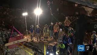 LIVE | Rescuers working to save man who fell at demolition site